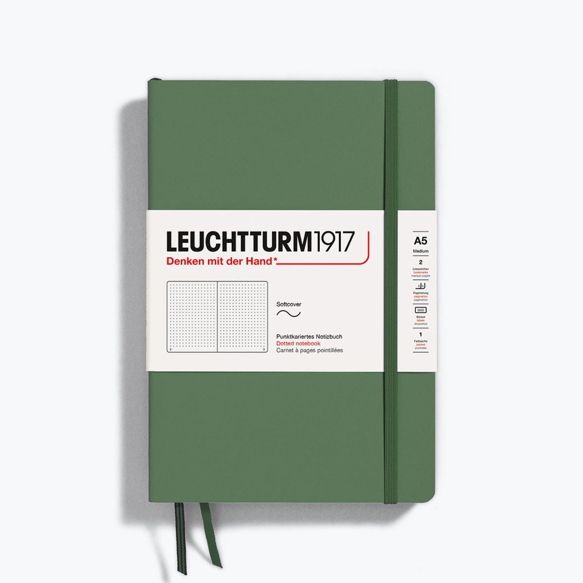 Leuchtturm1917 - Notebook - Softcover - A5 - Olive <Outgoing>