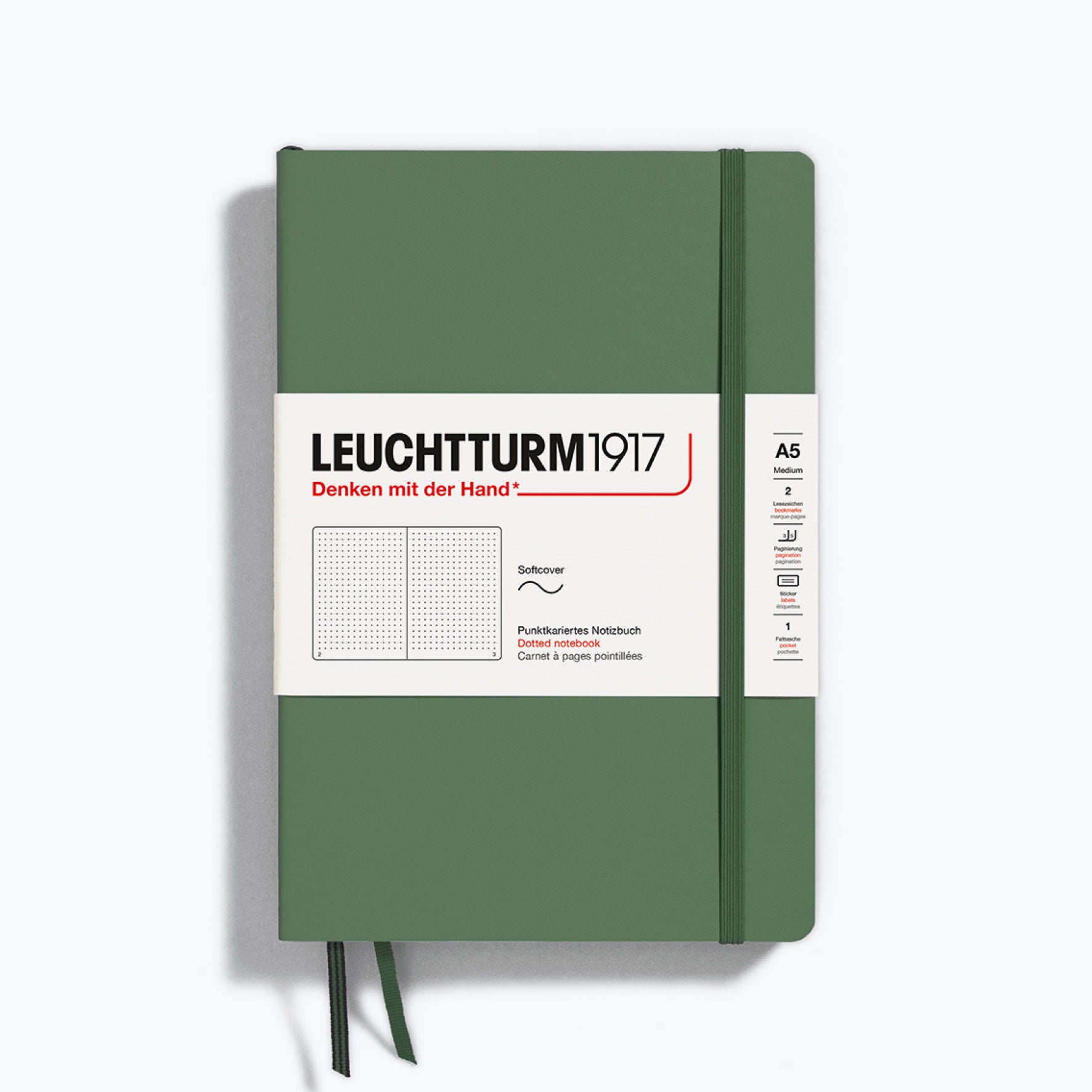 Leuchtturm1917 - Notebook - Softcover - A5 - Olive
