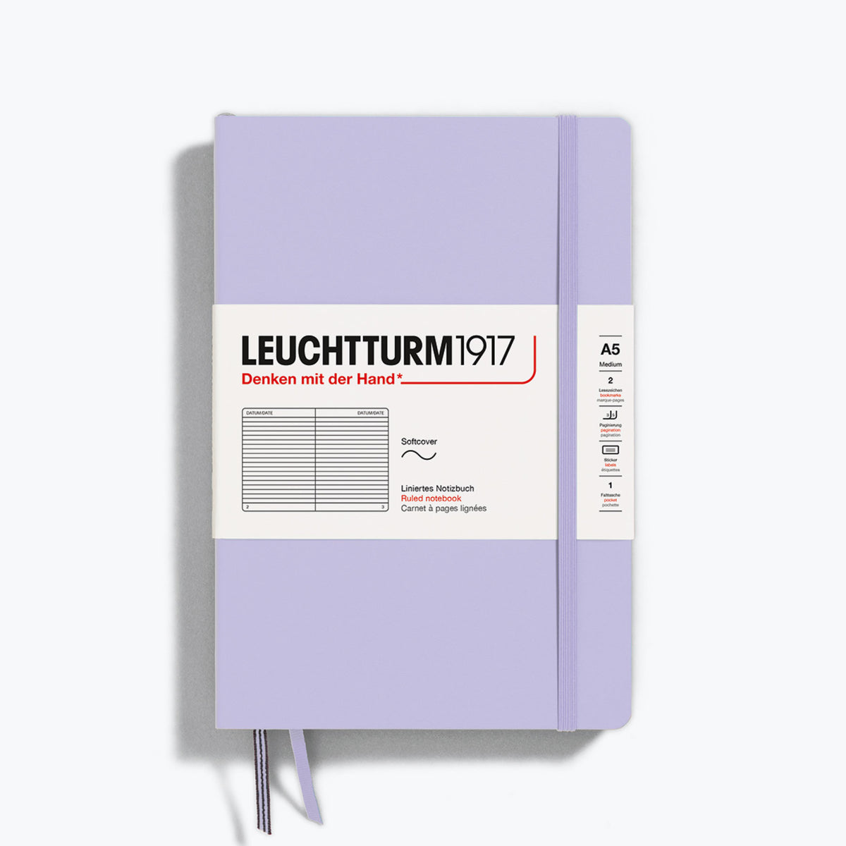 Leuchtturm1917 - Notebook - Softcover - A5 - Lilac