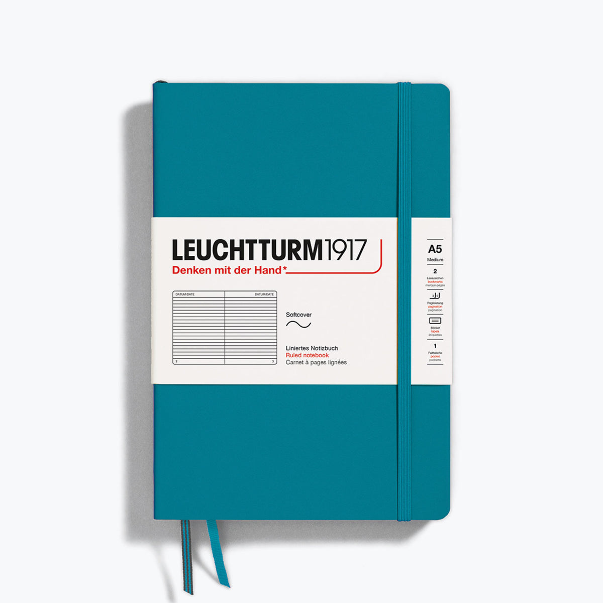 Leuchtturm1917 - Notebook - Softcover - A5 - Ocean <Outgoing>