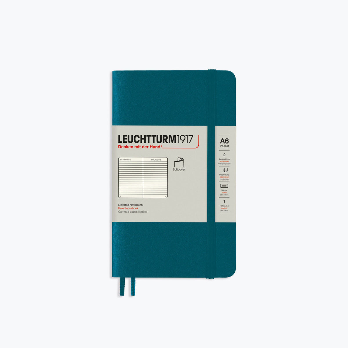 Leuchtturm1917 - Notebook - Softcover - A6 - Pacific Green