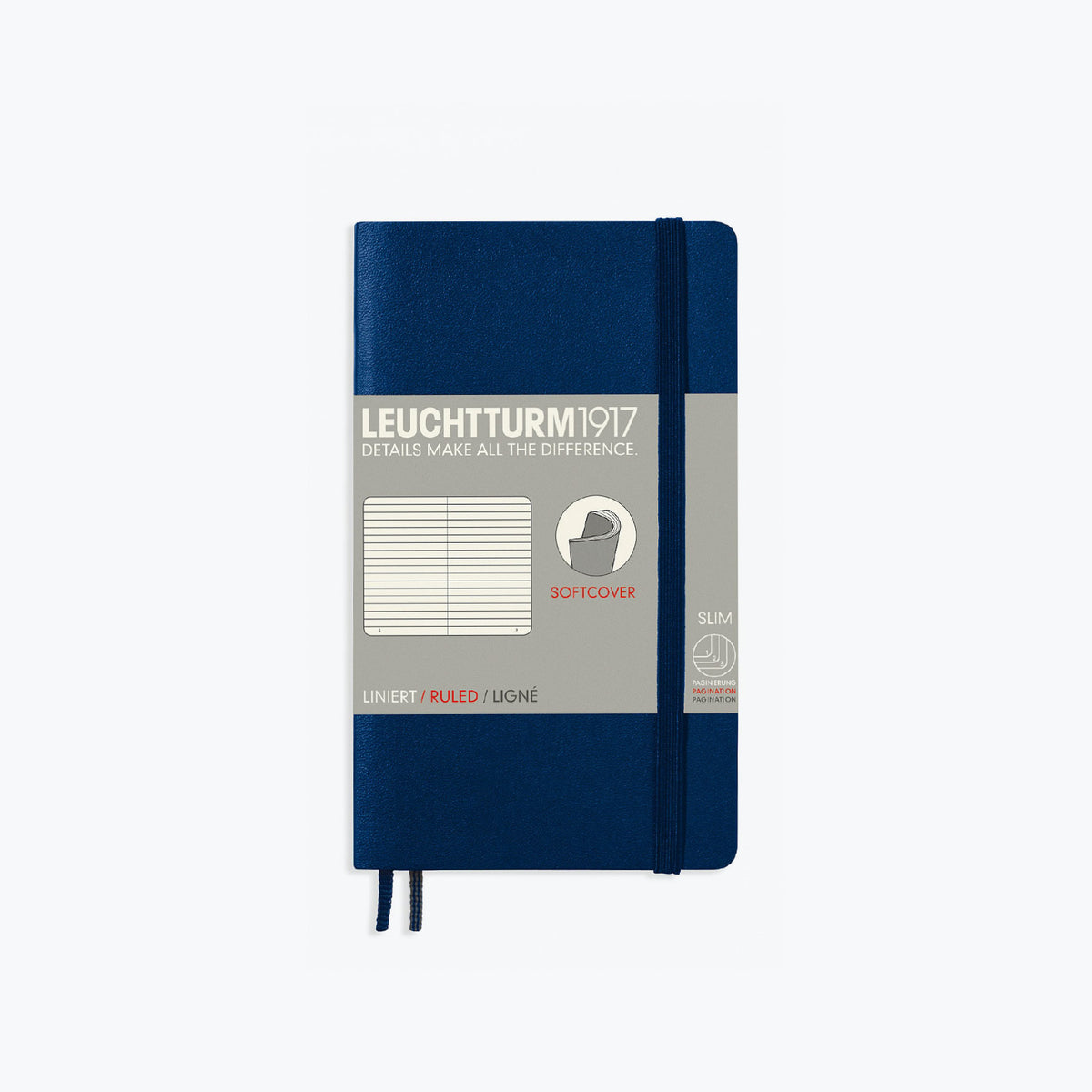 Leuchtturm1917 - Notebook - Softcover - A6 - Navy