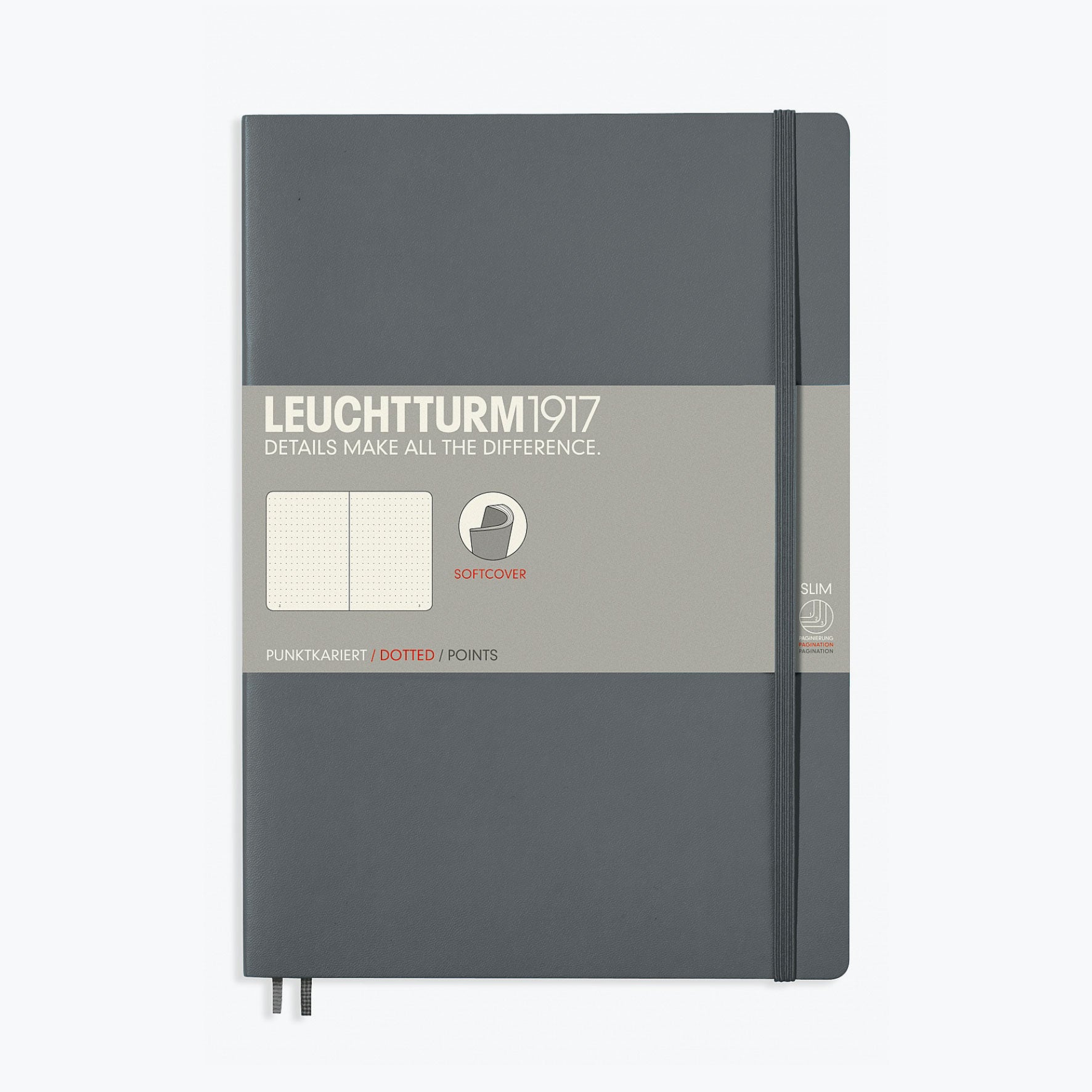 Leuchtturm1917 - Notebook - Softcover - B5 - Anthracite <Outgoing>