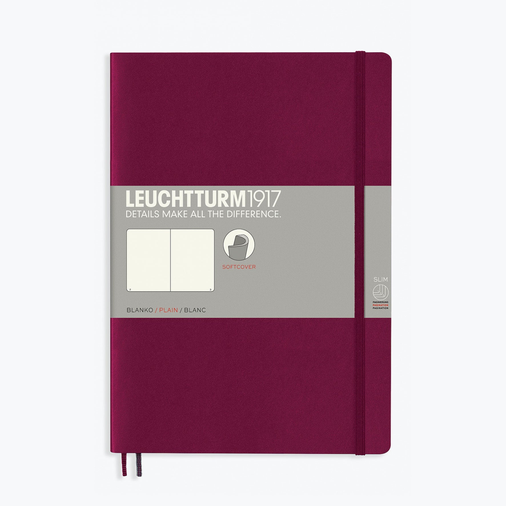 Leuchtturm1917 - Notebook - Softcover - B5 - Port Red