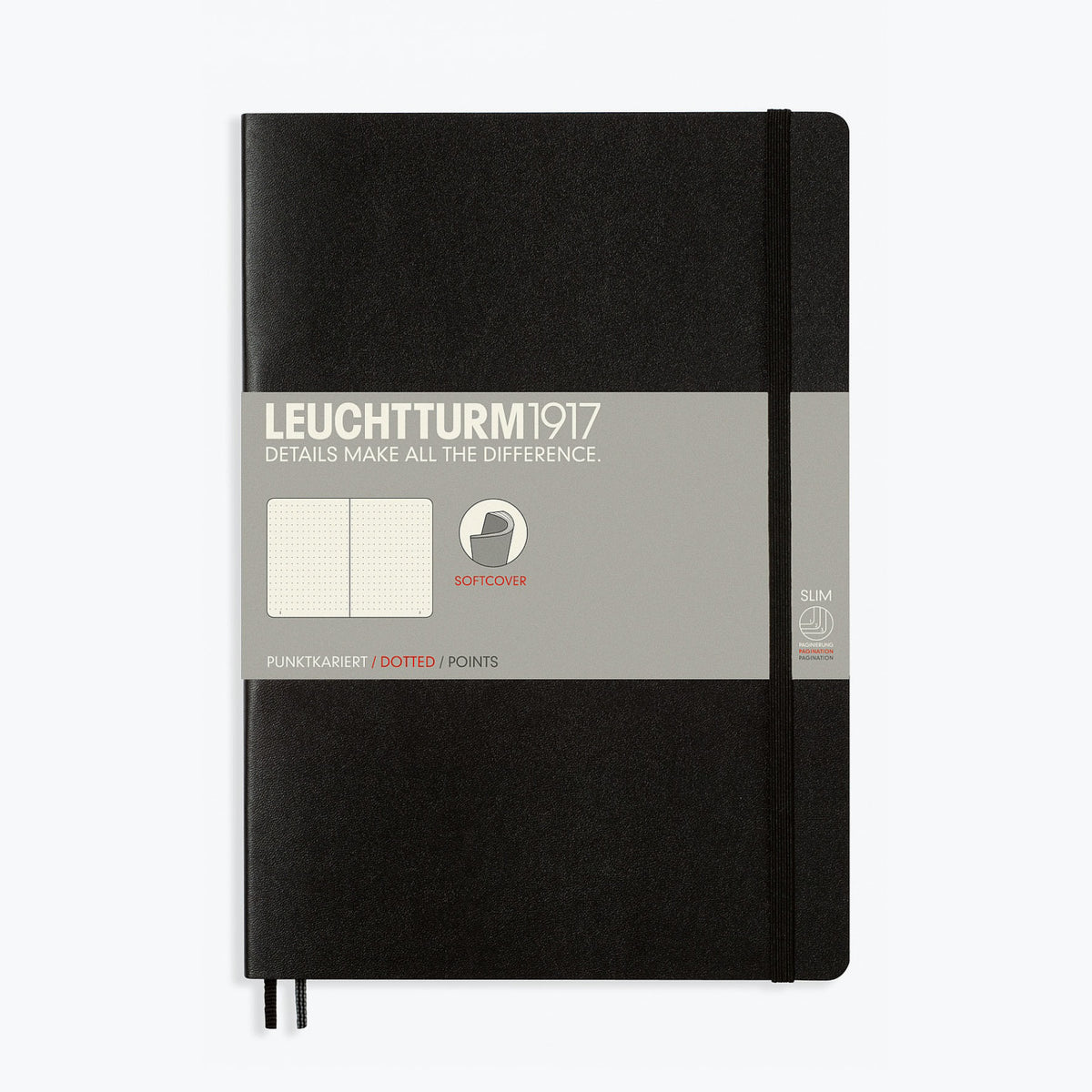 Leuchtturm1917 - Notebook - Softcover - B5 - Black