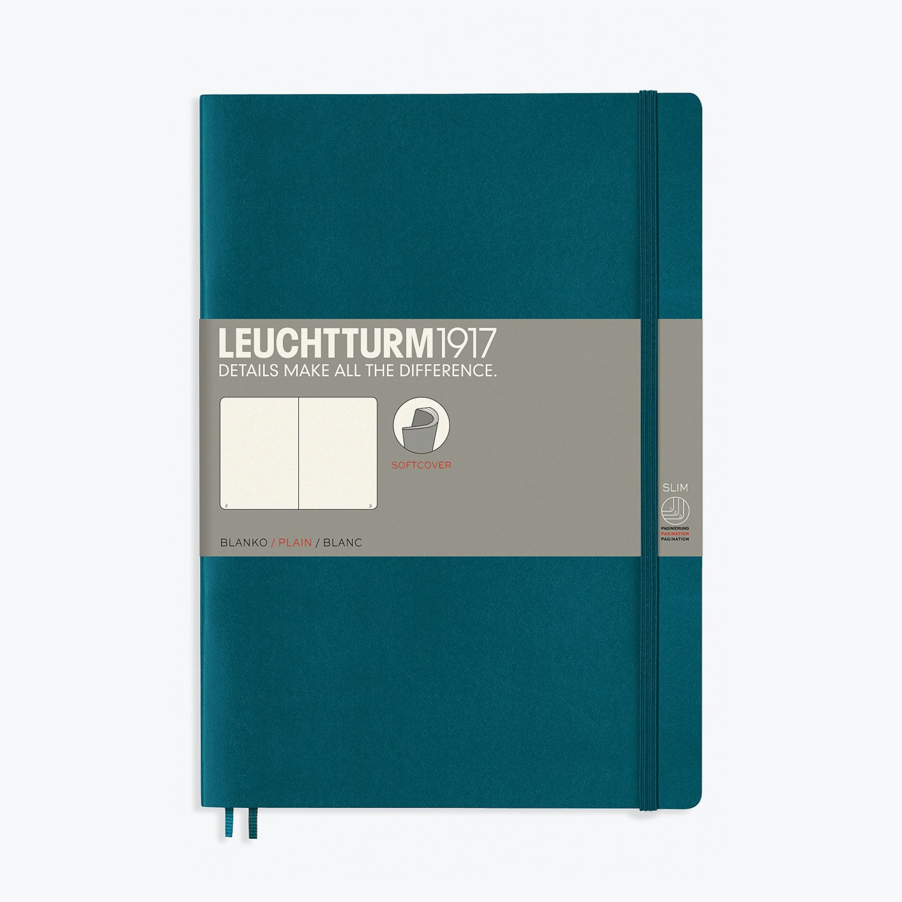 Leuchtturm1917 - Notebook - Softcover - B5 - Pacific Green