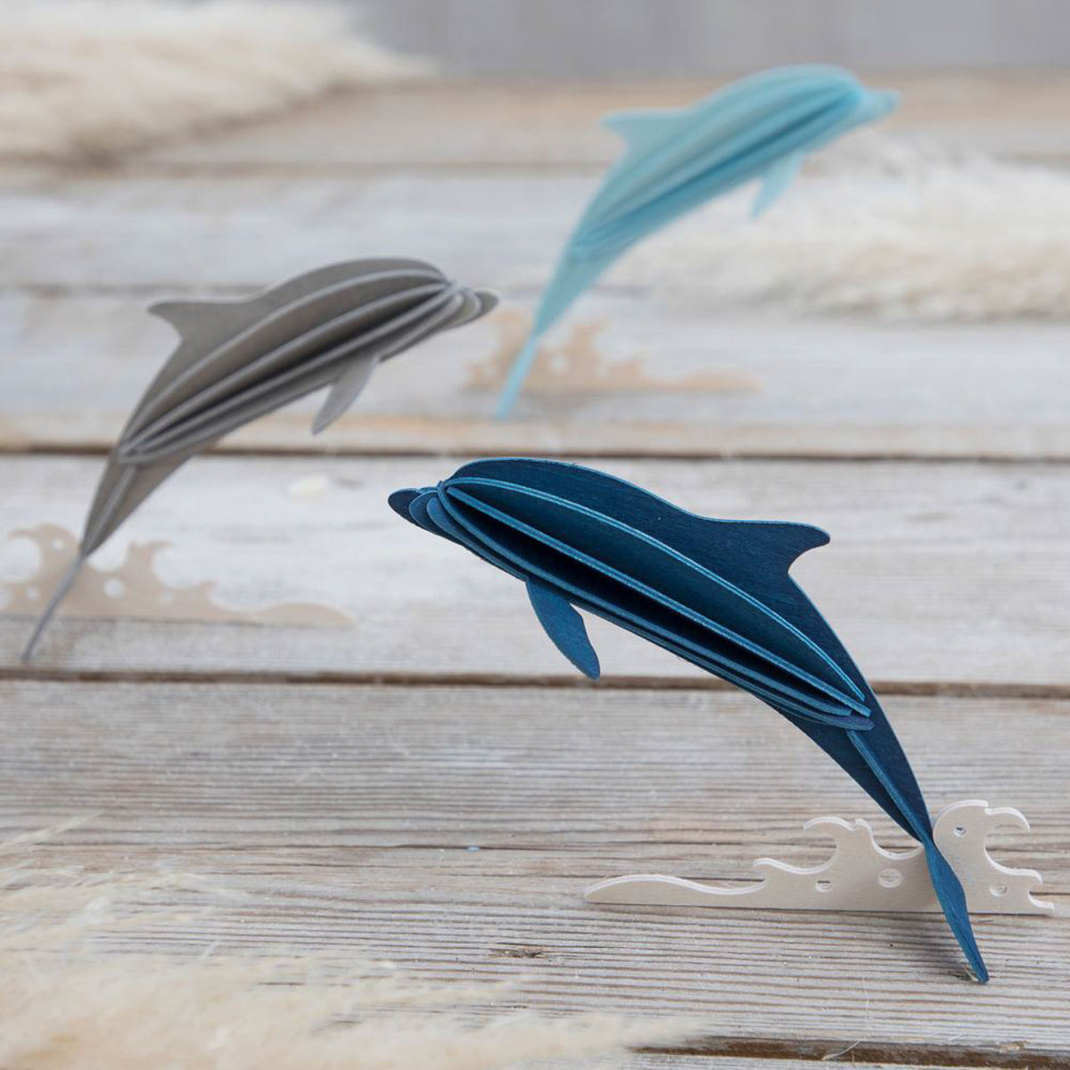 Lovi - Ornament - Dolphin - 15cm - Dark Blue