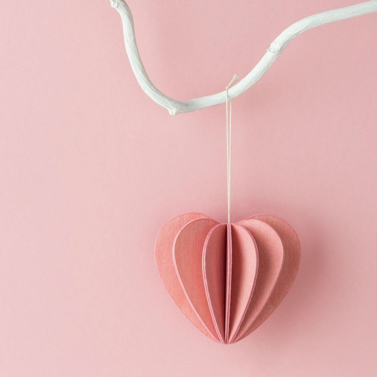 Lovi - Ornament - Heart - 4.5cm - Light Pink