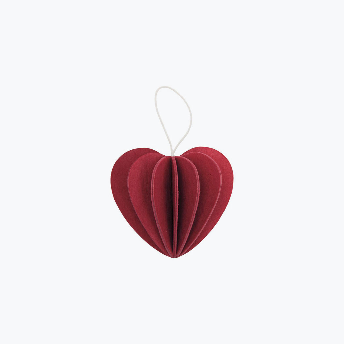 Lovi - Ornament - Heart - 4.5cm - Dark Red