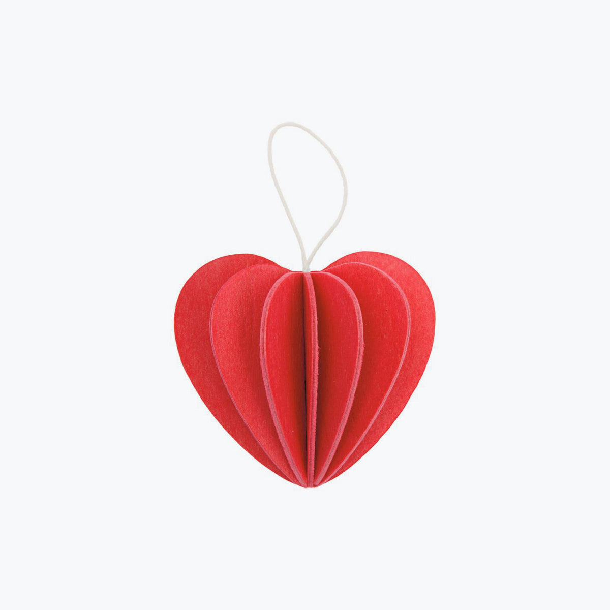 Lovi - Ornament - Heart - 6.8cm - Bright Red