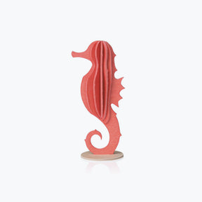 Lovi - Ornament - Seahorse - 8cm - Coral Red