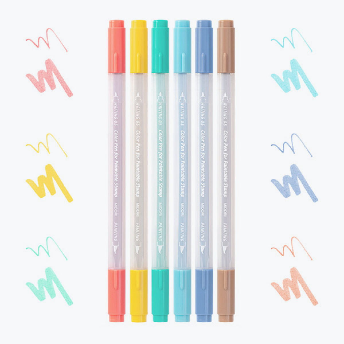 Midori - Brush Pen - Color Pens - Happy Set