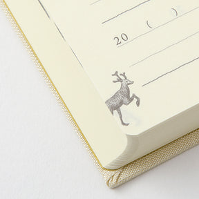 Midori - Daily Journal - Mini - 5 Years - Beige