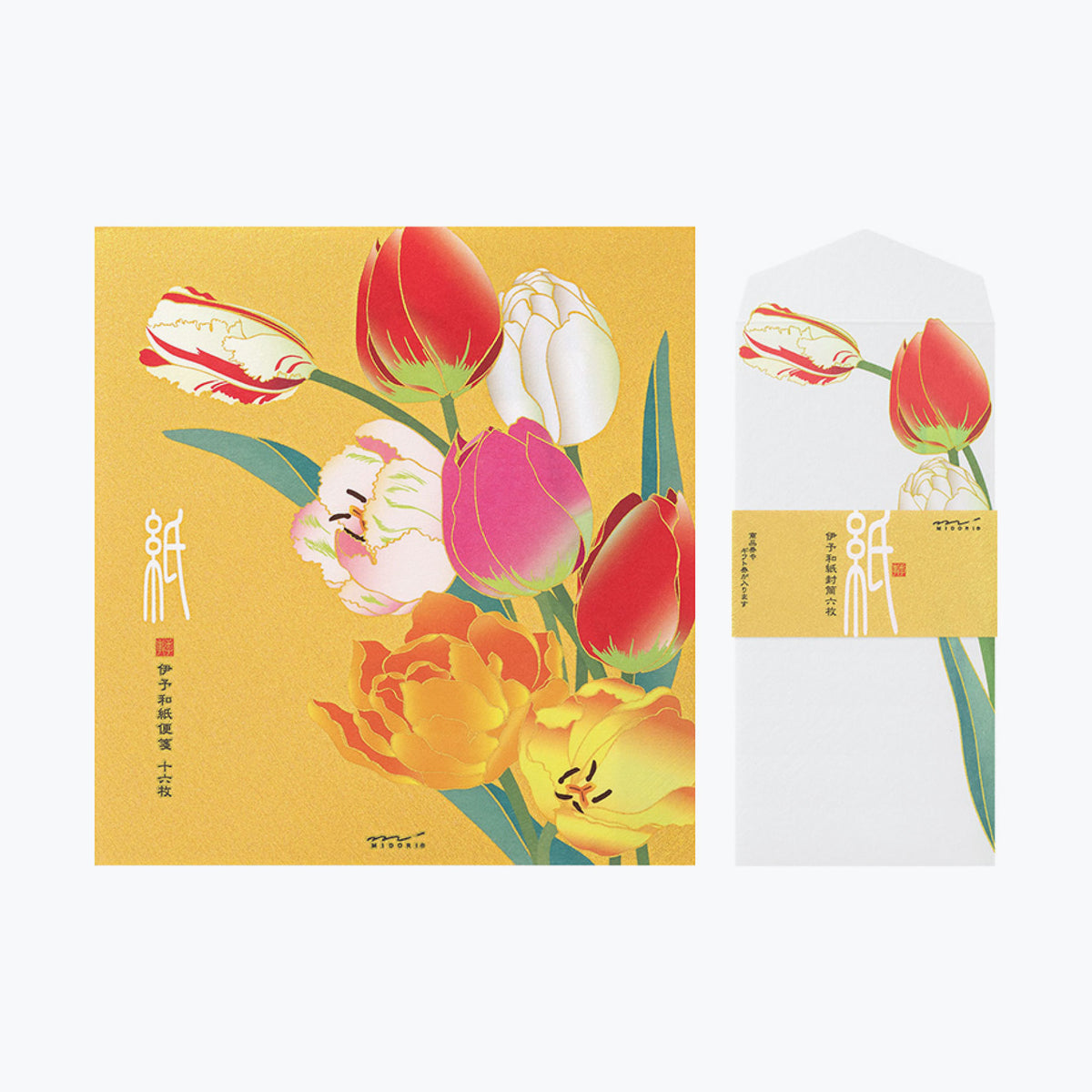 Midori - Letter Set - Kami - Tulips