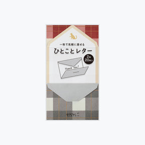 Midori - Letter Set - Mini - Plaid