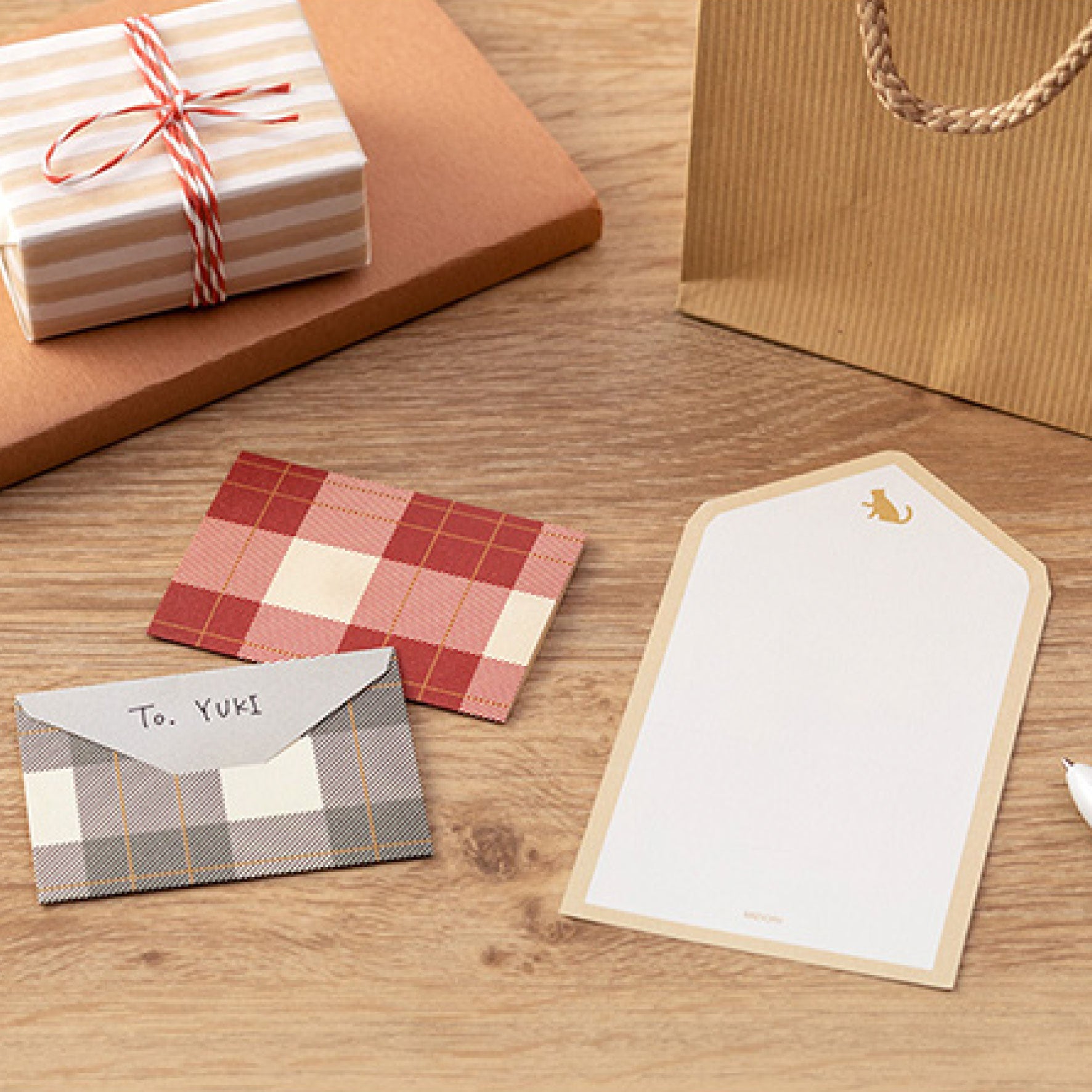 Midori - Letter Set - Mini - Plaid <Outgoing>