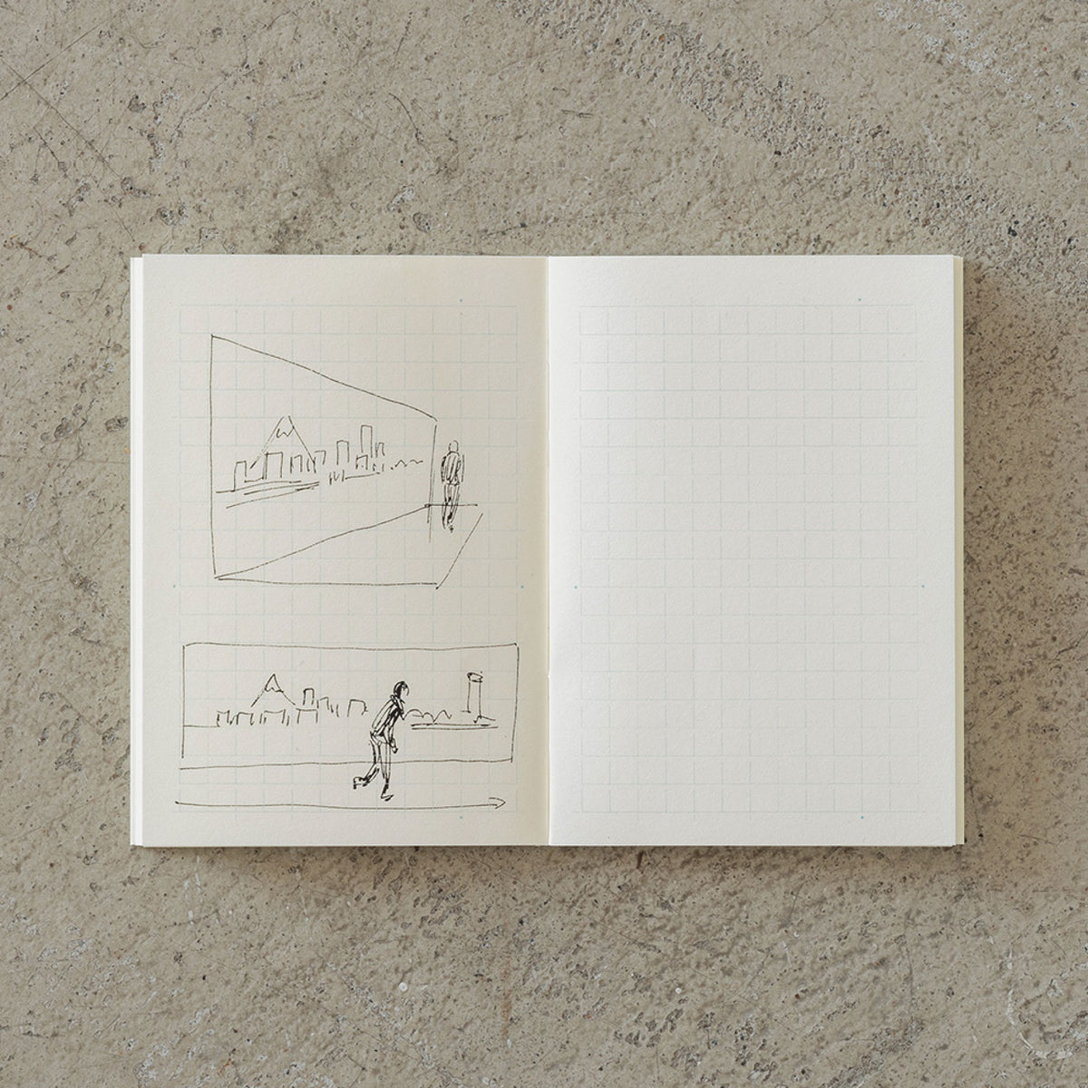 Midori - Notebook - MD Paper - Light - A7 - Grid