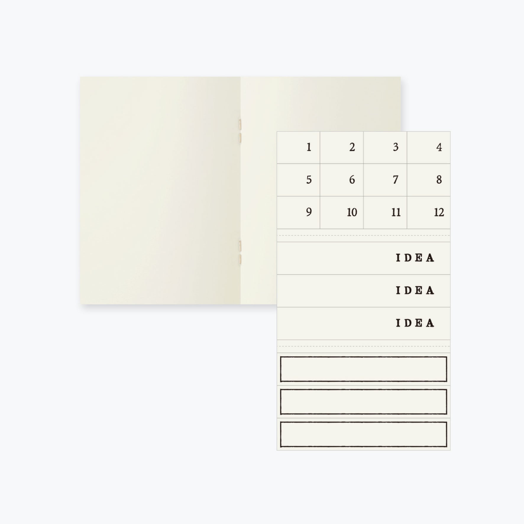 Midori - Notebook - MD Paper - Light - A7 - Blank