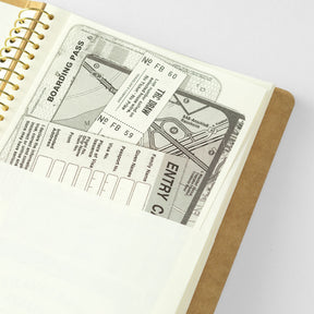 Midori - Notebook - Spiral Ring - A5 Slim - Paper Pocket