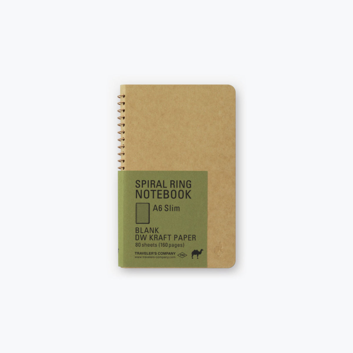 Midori - Notebook - Spiral Ring - A6 Slim - DW Kraft Paper