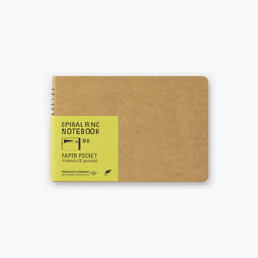 Midori - Notebook - Spiral Ring - B6 - Paper Pocket