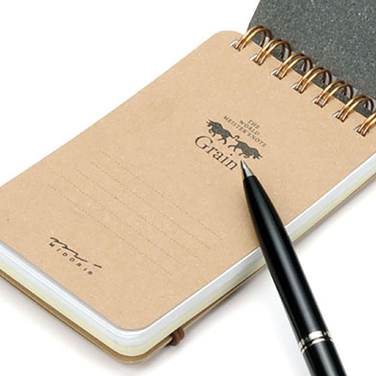 Midori - Notebook - Wire-O - A6 - Brown