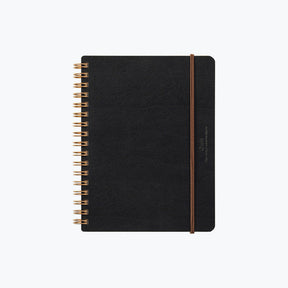 Midori - Notebook - Wire-O - B6 - Black