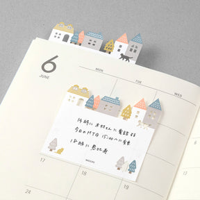Midori - Notepad - Sticky Notes - Die-Cut - Town