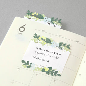 Midori - Notepad - Sticky Notes - Die-Cut - Leaves