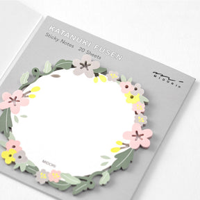 Midori - Notepad - Sticky Notes - Die-Cut - Wreath