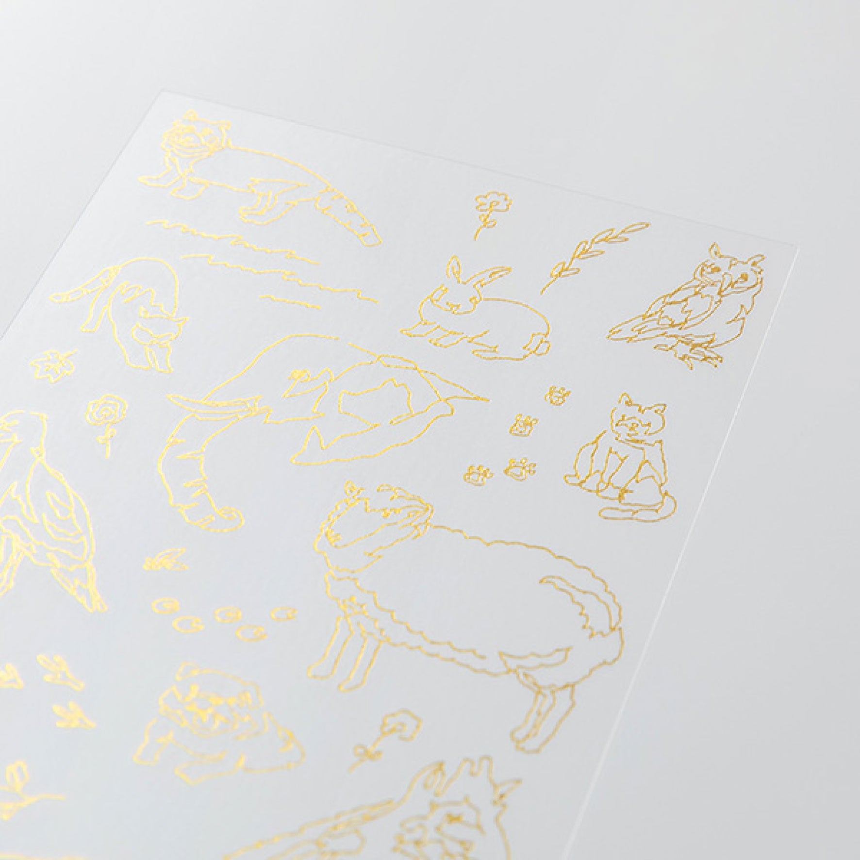 Midori - Planner Sticker - Foil Transfer - Animals <Outgoing>