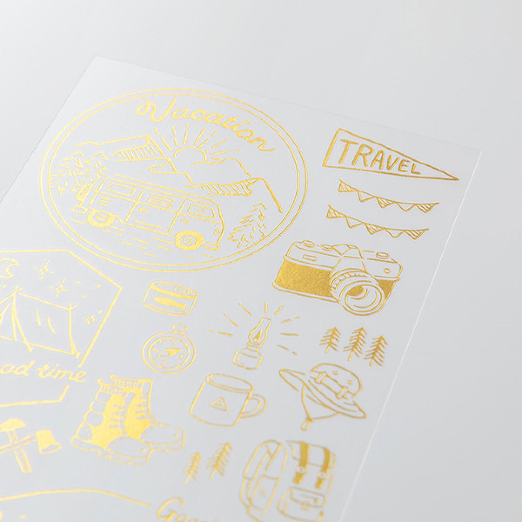 Midori - Planner Sticker - Foil Transfer - Travel