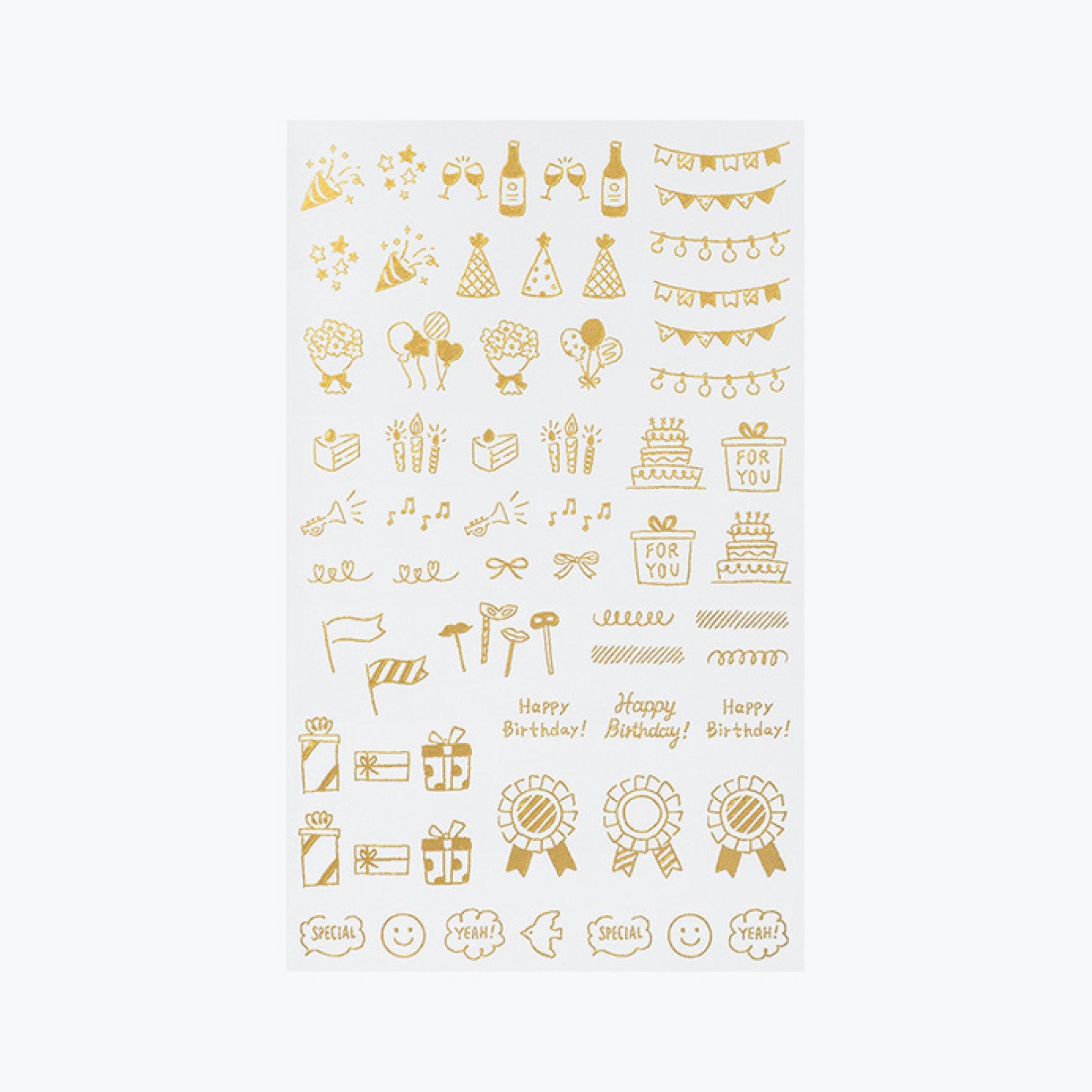 Midori - Planner Sticker - Foil Transfer - Celebration