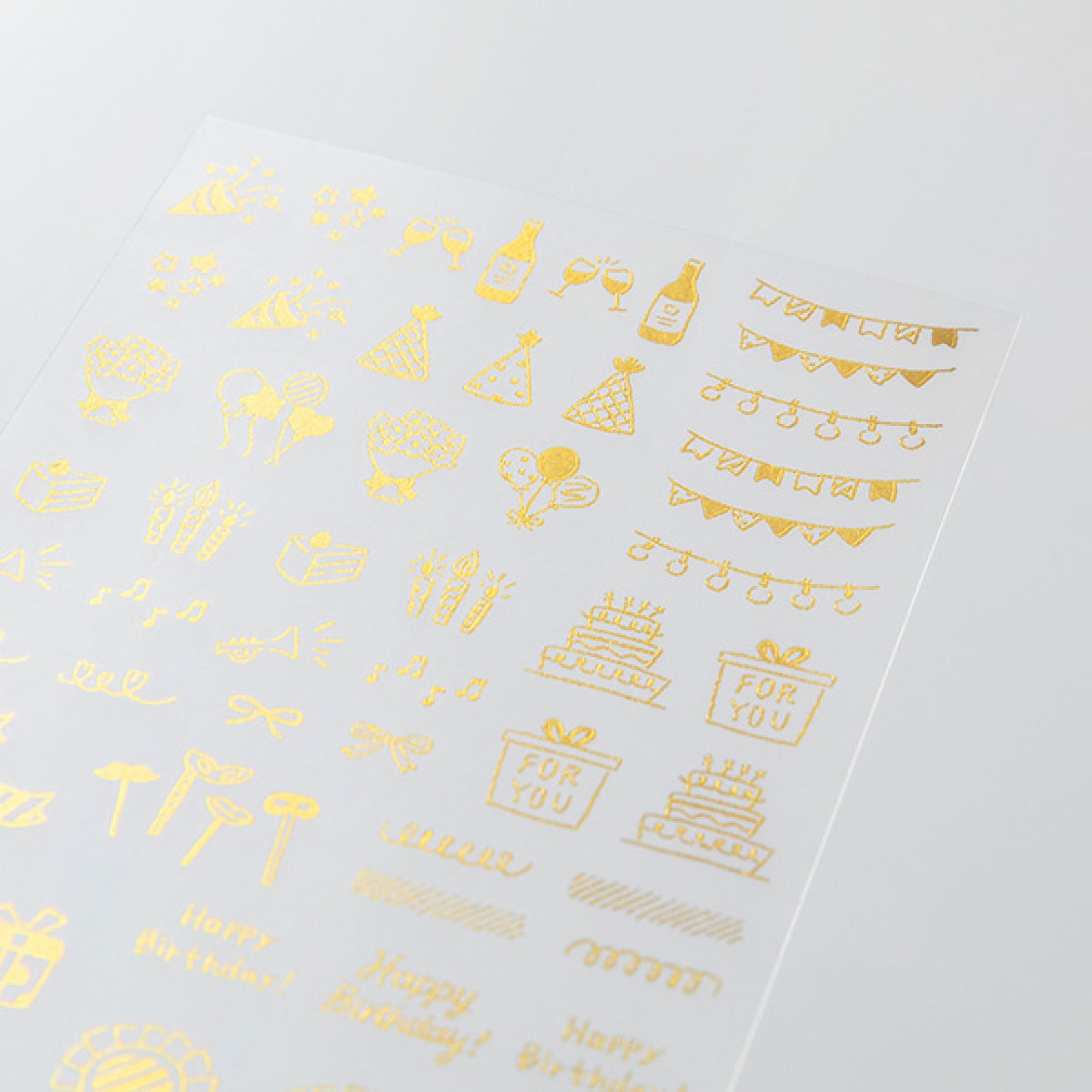 Midori - Planner Sticker - Foil Transfer - Celebration