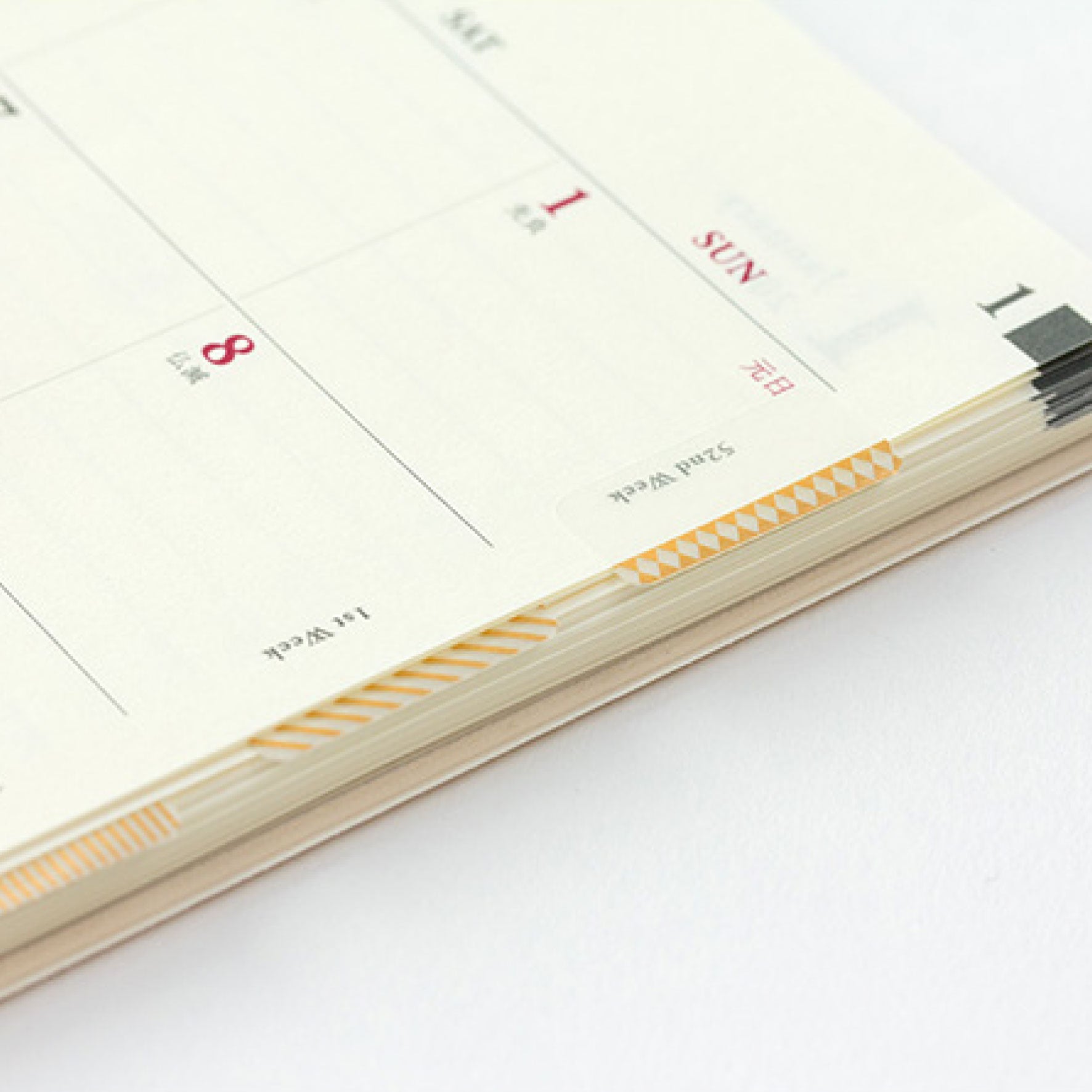 Midori - Planner Sticker - Index Labels - Pattern - Gold <Outgoing>