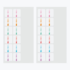 Midori - Planner Sticker - Index Labels - Pattern - Colour