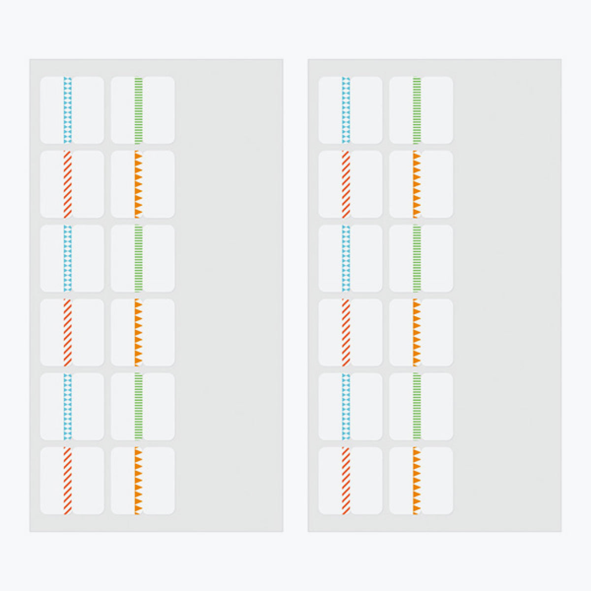 Midori - Planner Sticker - Index Labels - Numbers - Colour <Outgoing>