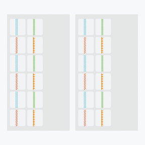 Midori - Planner Sticker - Index Labels - Numbers - Colour <Outgoing>