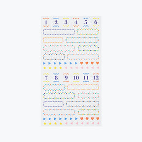 Midori - Planner Sticker - Seal Collection - Border Colour