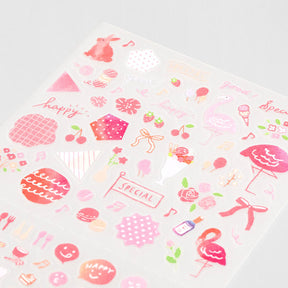 Midori - Planner Sticker - Seal Collection - Pink