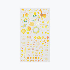 Midori - Planner Sticker - Seal Collection - Yellow