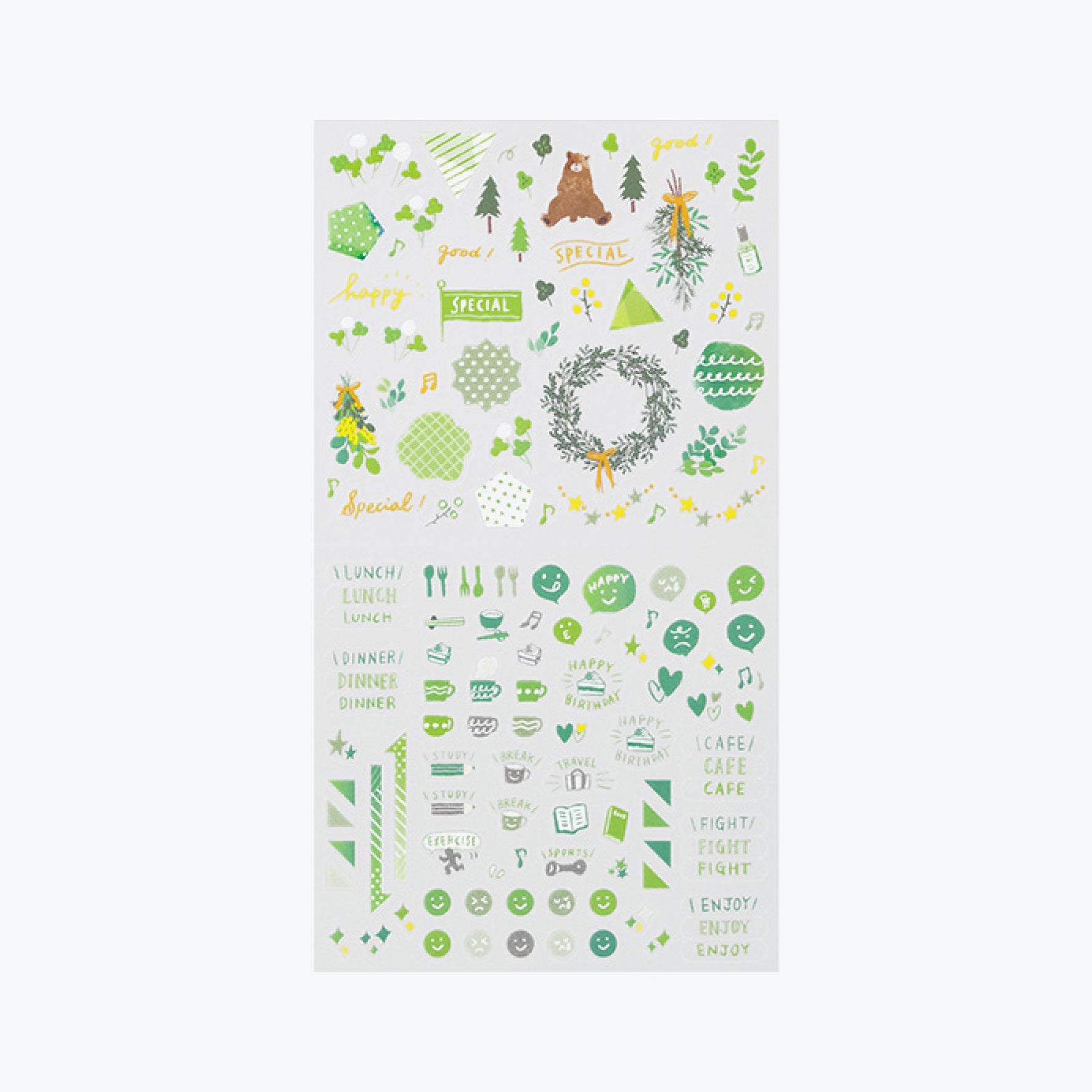 Midori - Planner Sticker - Seal Collection - Green