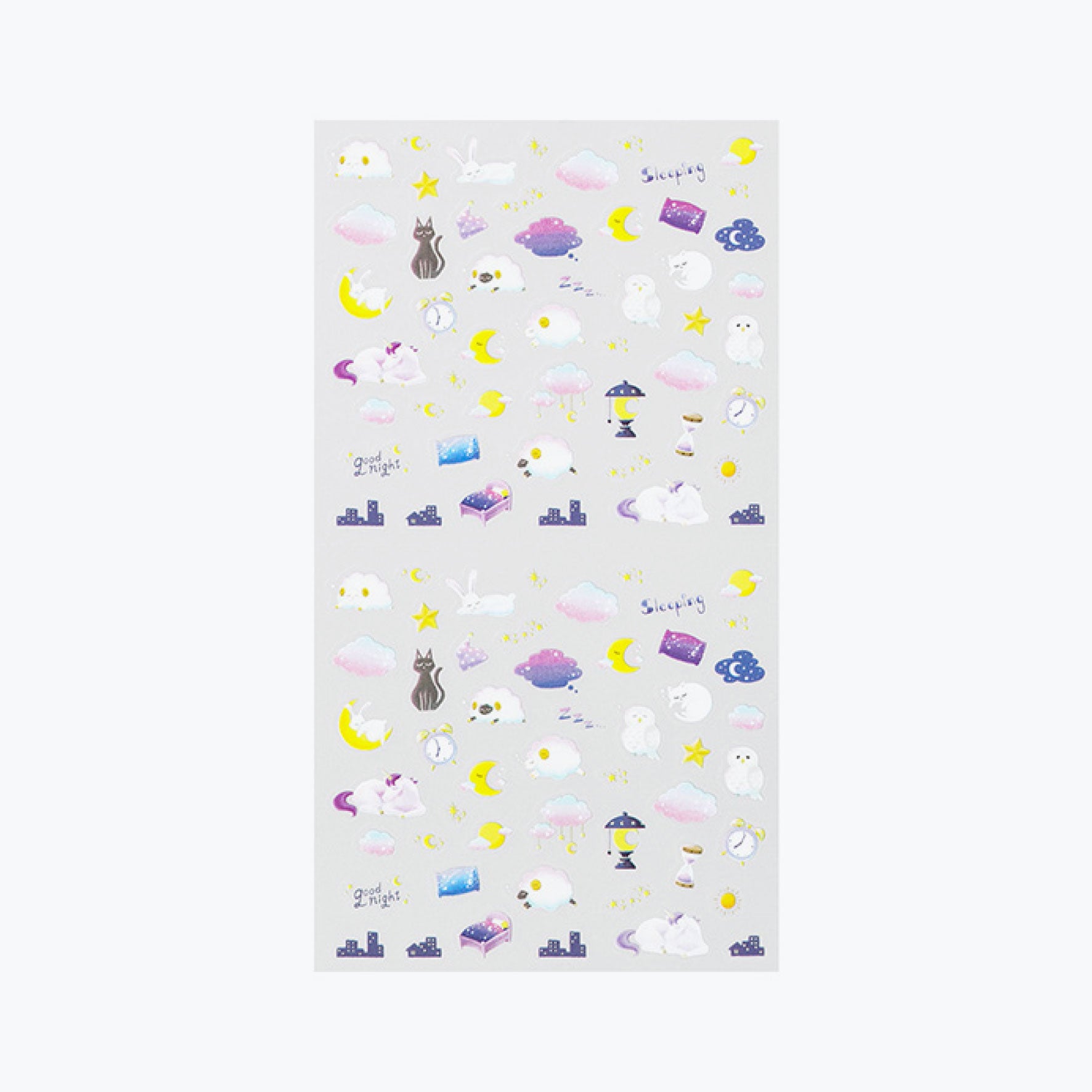 Midori - Planner Sticker - Seal Collection - Night <Outgoing>