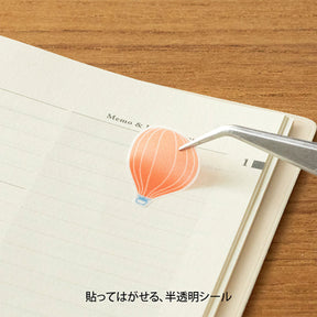 Midori - Planner Sticker - Seal Collection - Hot Air Balloons
