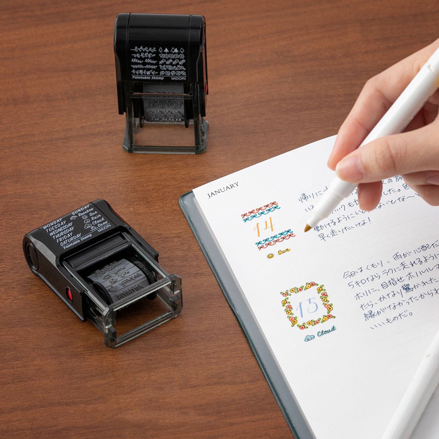 Midori - Stamp - Rotating - Floral