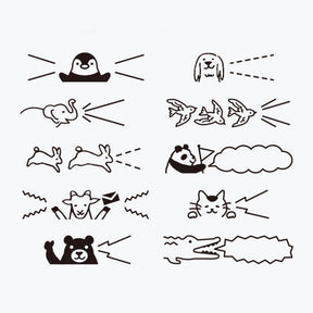 Midori - Stamp - Rotating - Animals