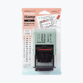 Midori rotating date stamp featuring cute cat illustrations