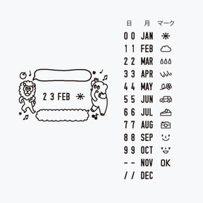 Midori - Stamp - Rotating Date - Party Animals