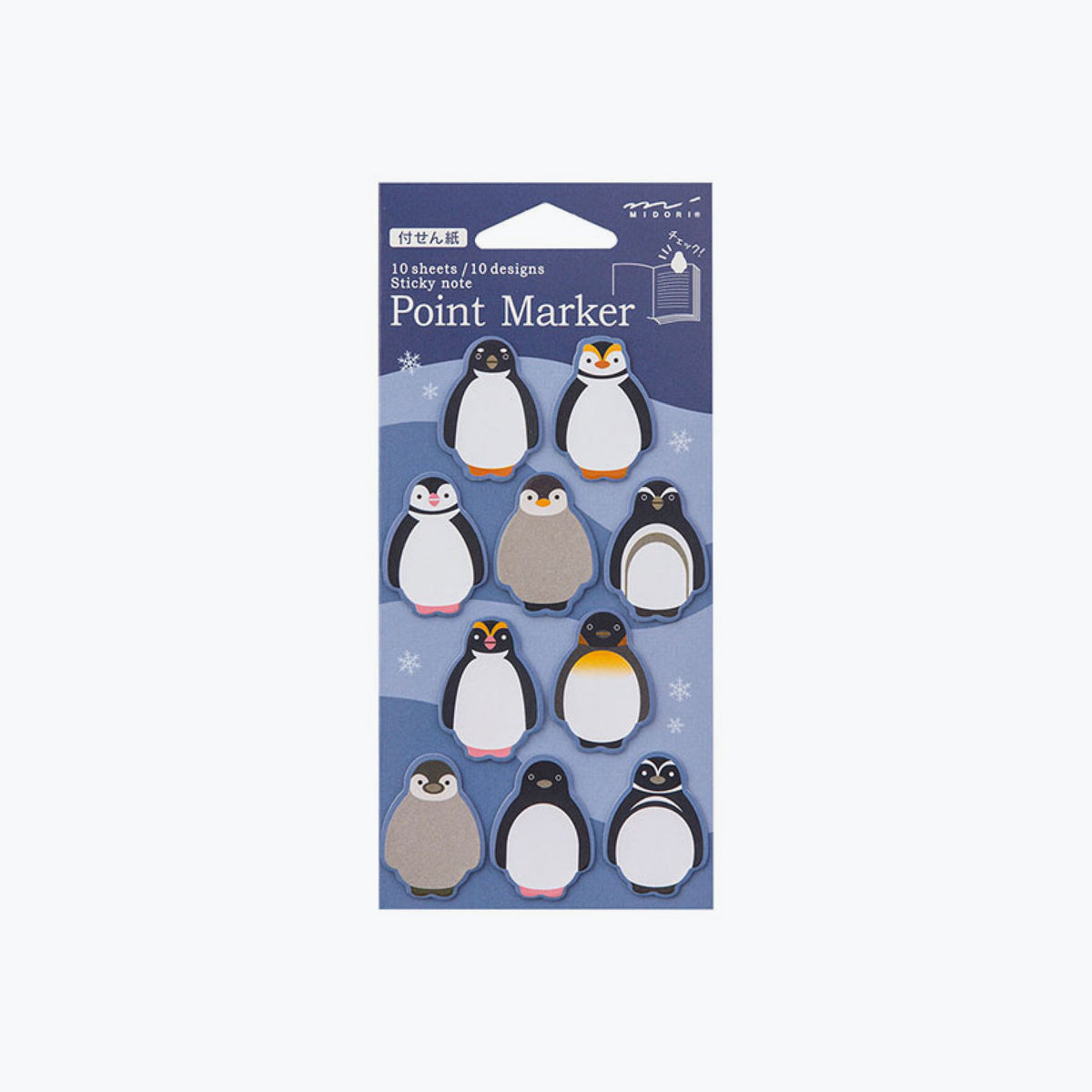 Midori - Sticker Seal - Point Marker - Penguin