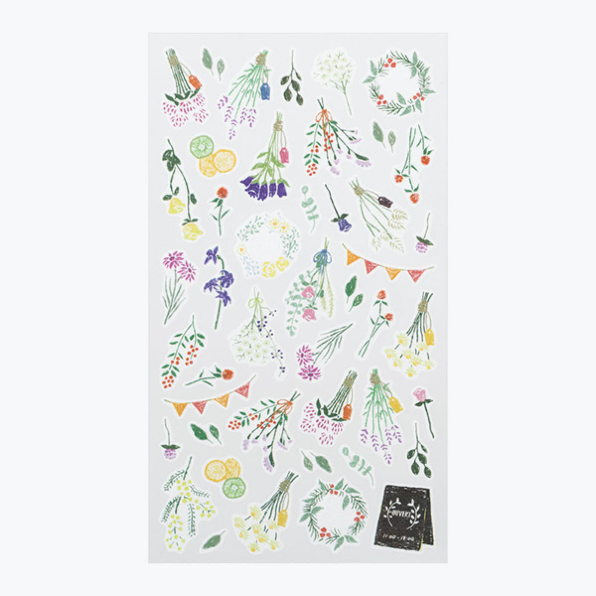 Midori - Sticker Seal - Sticker Marché - Dried Flowers <Outgoing>